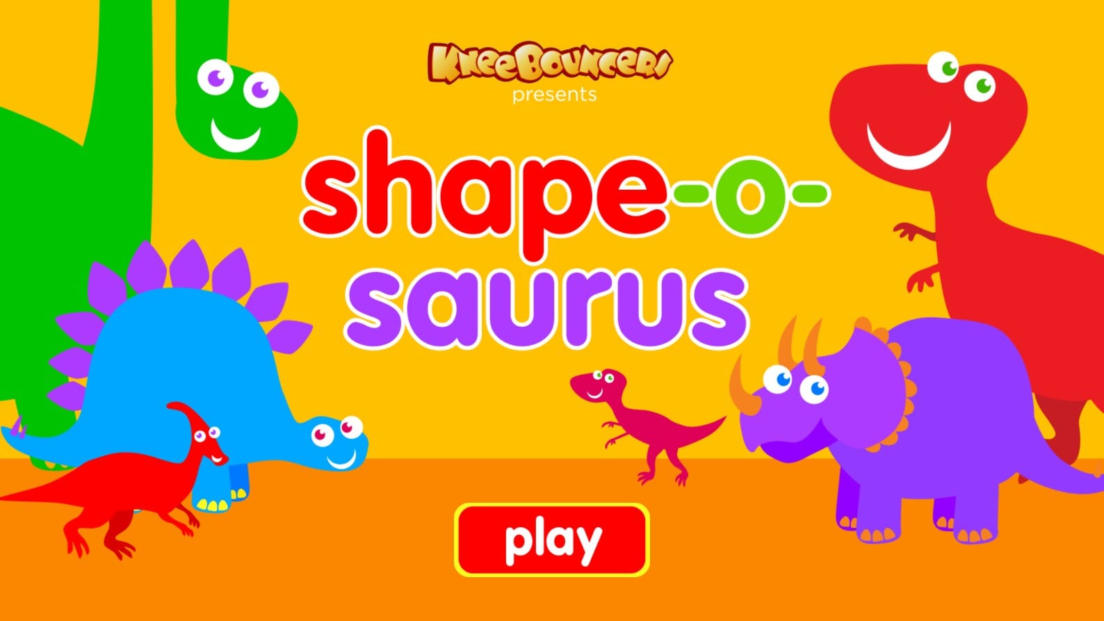 saurus KneeBouncers Dinosaur Shape Matching: Shape: o